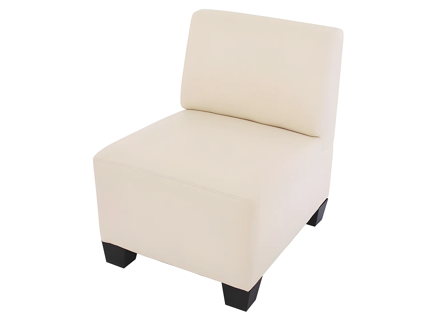 Salotto modulare componibile lounge moderno Lione N71 combinazione 4-1 avorio