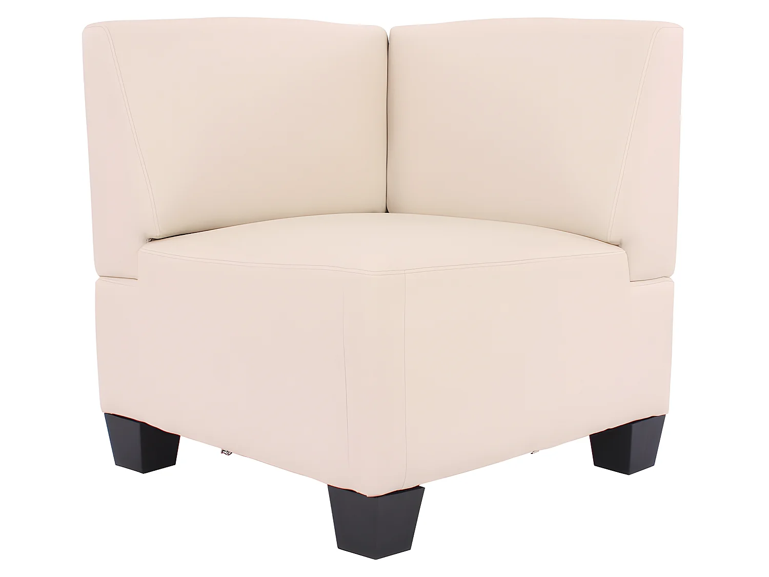 Salotto modulare componibile lounge moderno Lione N71 combinazione 4-1 avorio