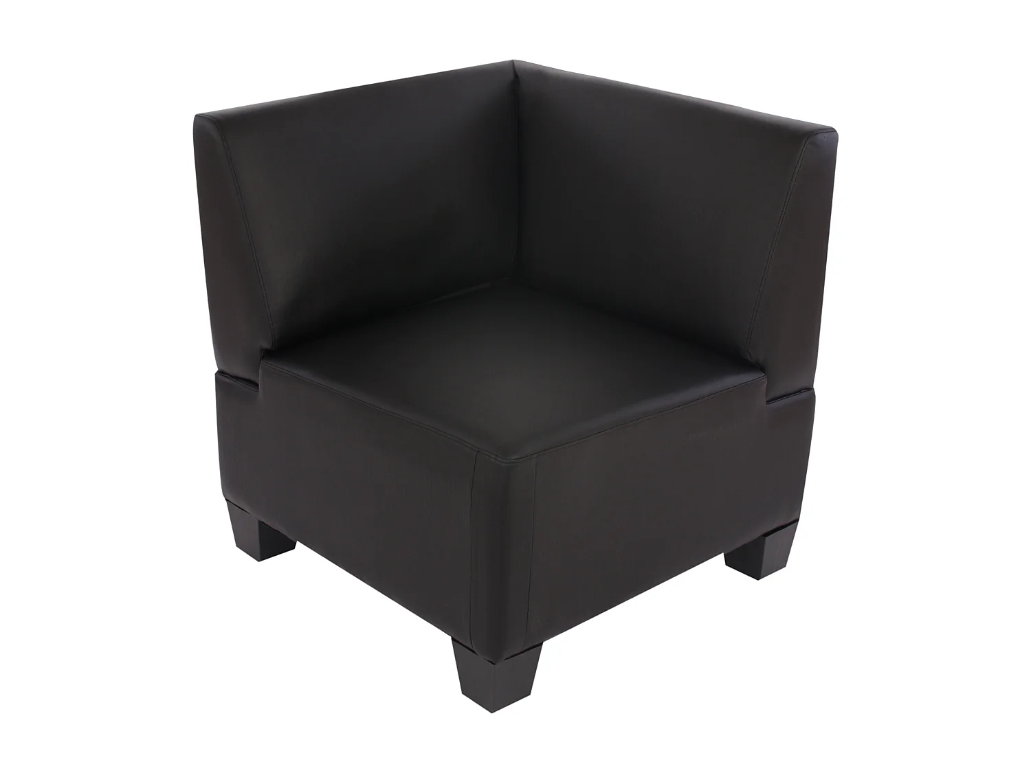 Couch-Garnitur Moncalieri (2-teilig), Schwarz