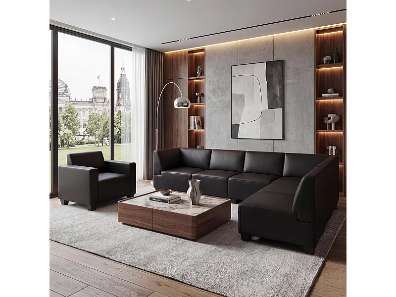 Zestaw wypoczynkowy Moncalieri (2-częściowy),  czarna