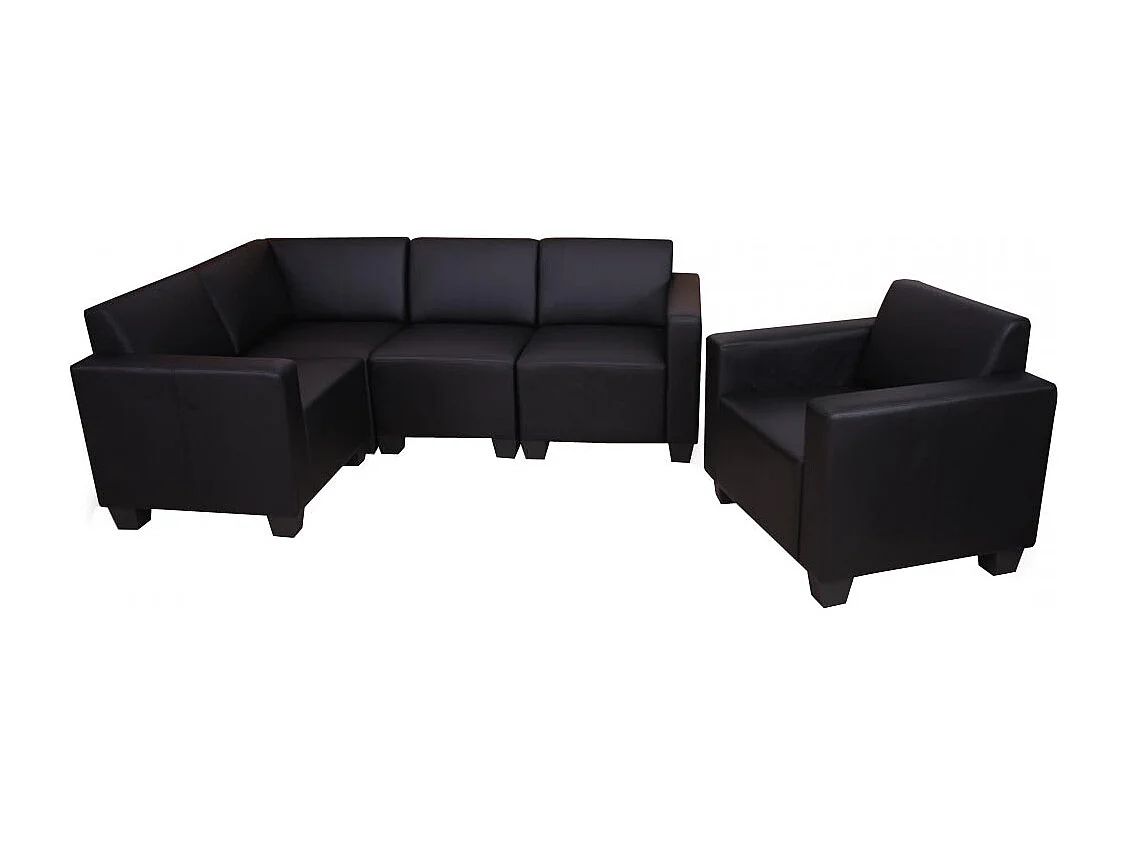 Bankstel Moncalieri (2-delig),  zwart