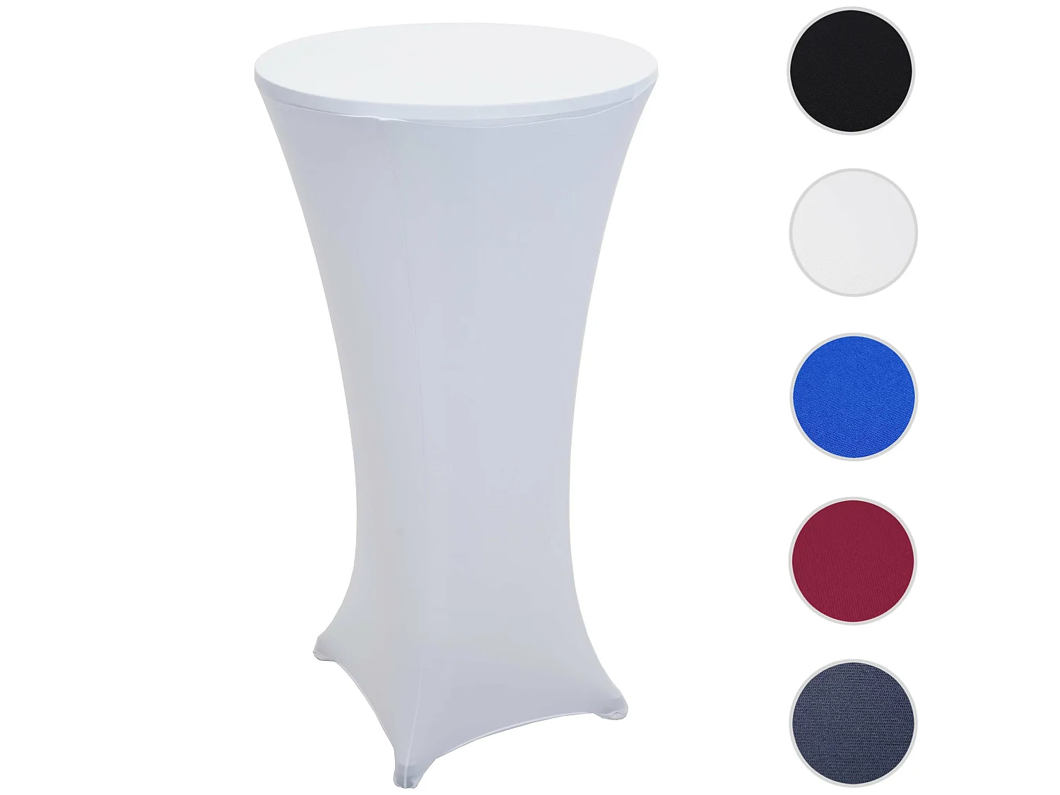 Wysoki stolik + pokrowiec MCW-J30 (2-częściowy),  pokrowiec biały