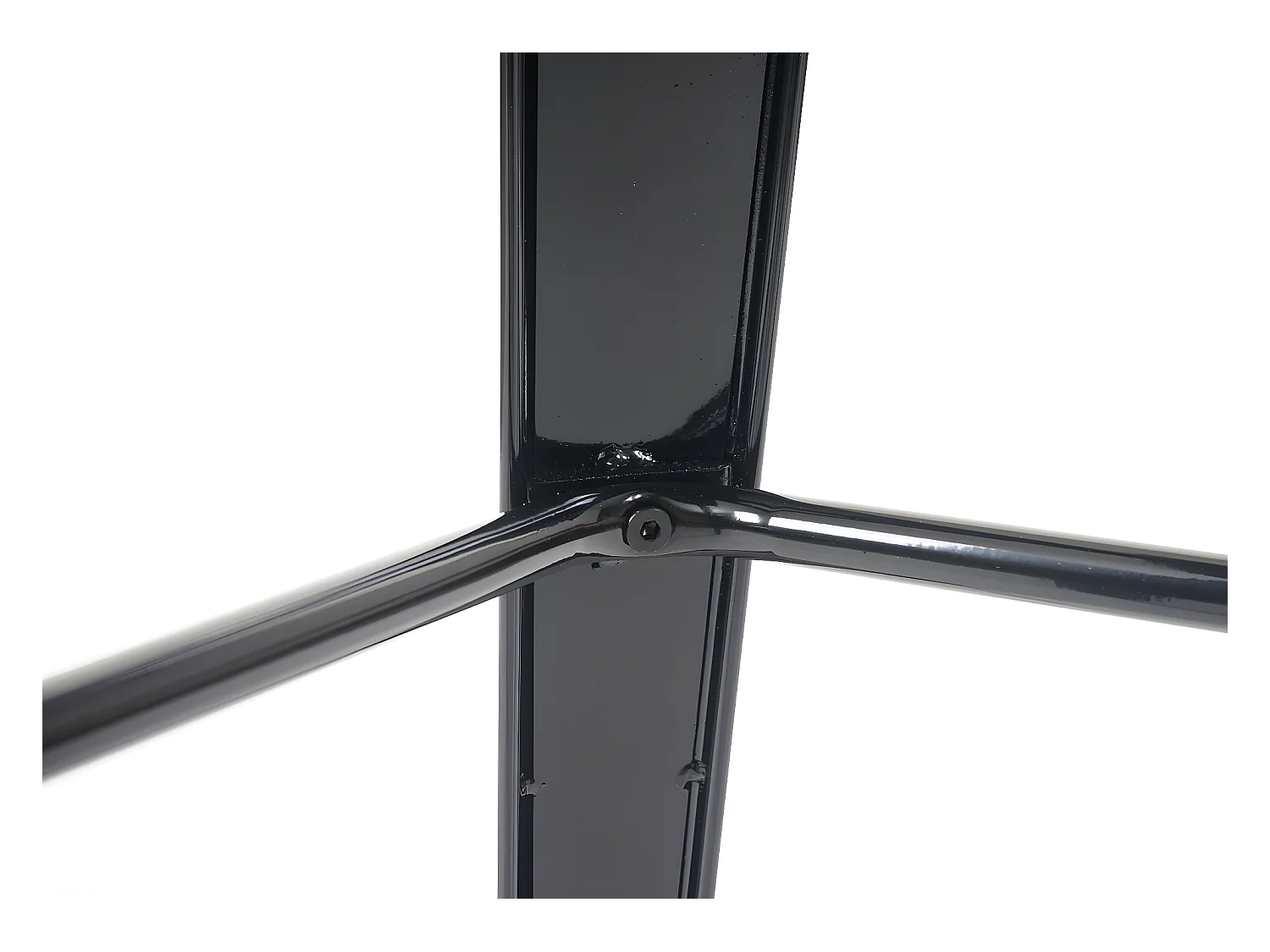 Tavolo tavolino bar quadrato design industriale MCW-A73 107x60x60cm legno metallo nero