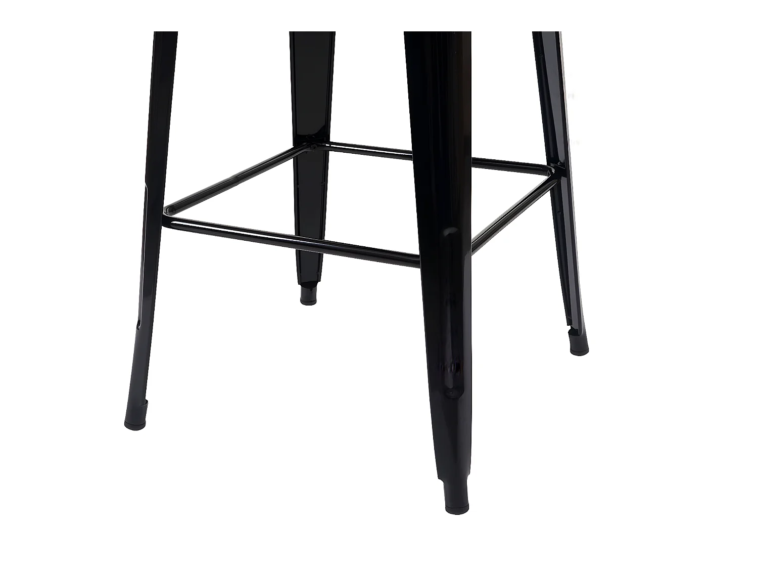 Tavolo tavolino bar quadrato design industriale MCW-A73 107x60x60cm legno metallo nero