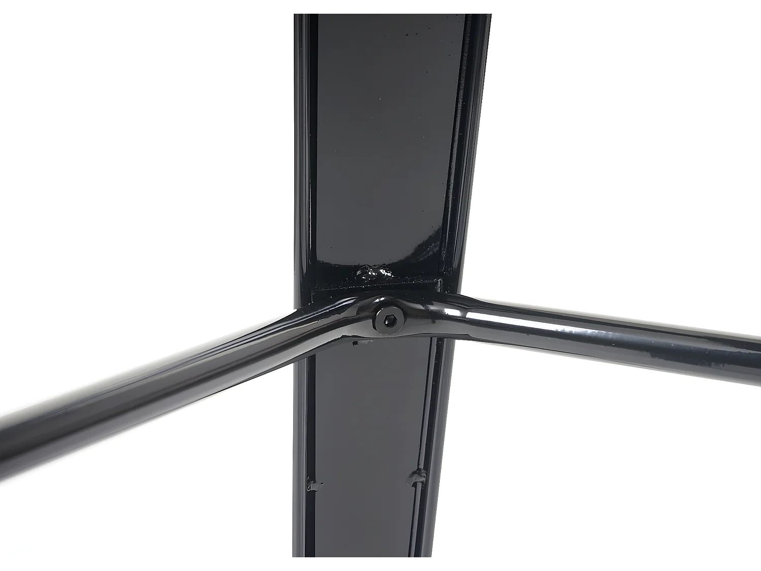 Sta-tafel MCW-A73 incl. houten tafelblad,  zwart