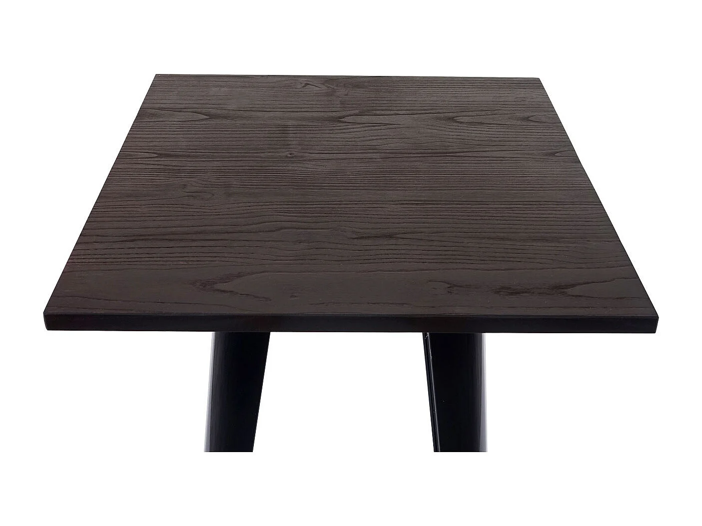 Table haute MCW-A73, plateau en bois inclus,  noir