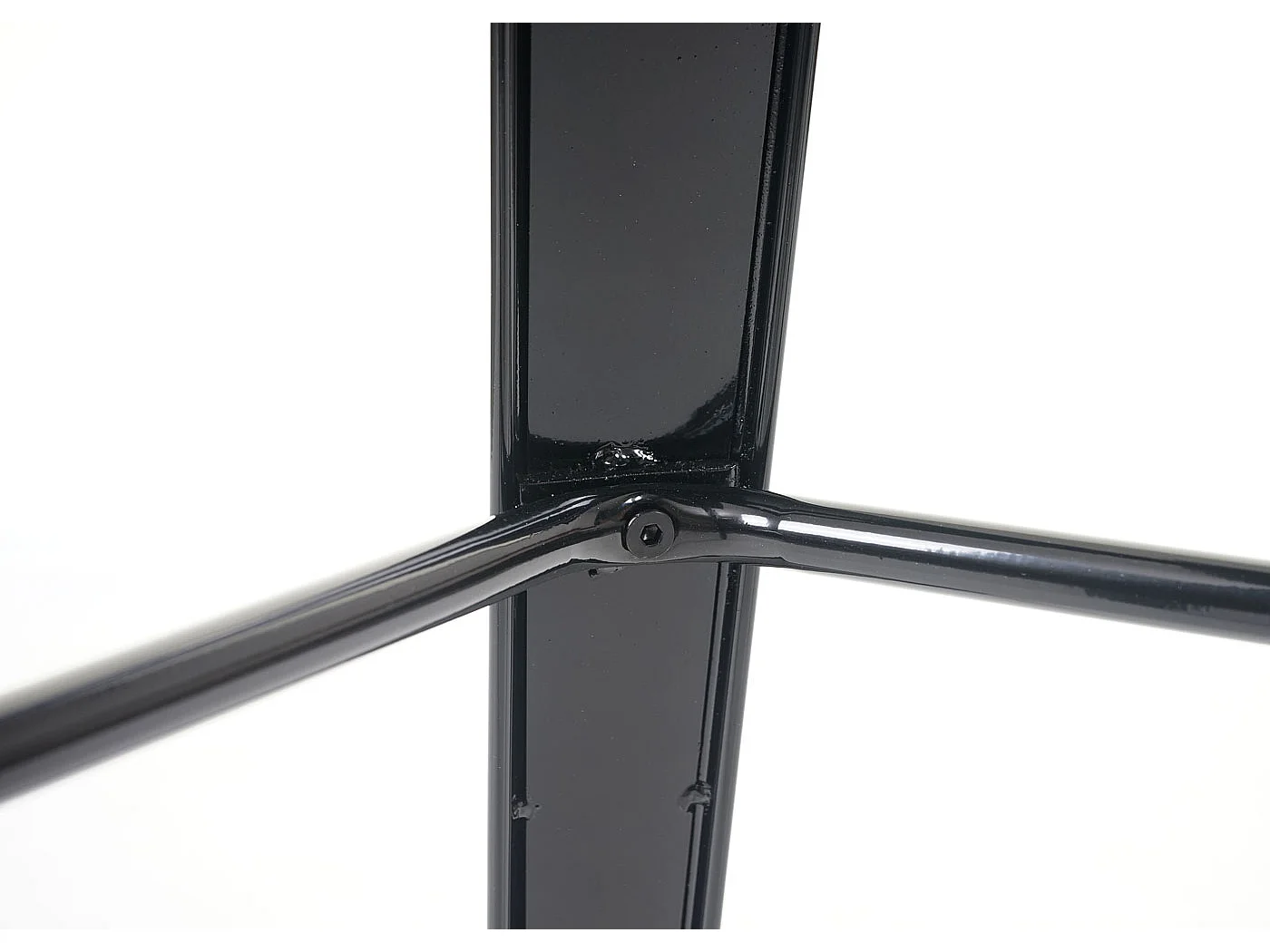 Table haute MCW-A73, plateau en bois inclus,  noir