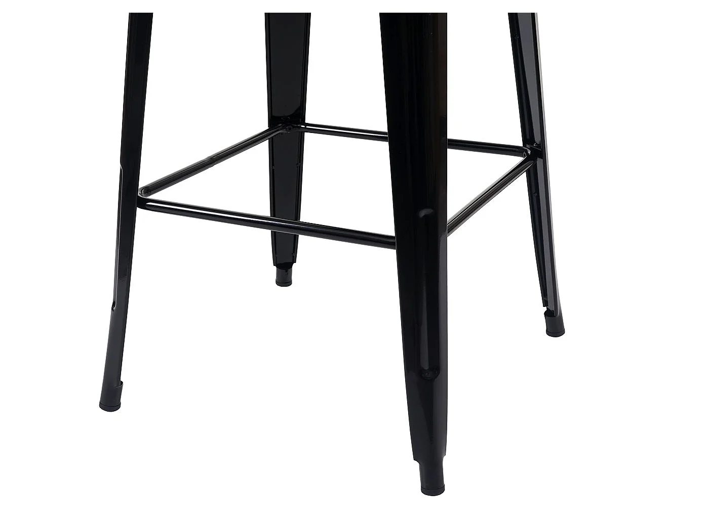 Table haute MCW-A73, plateau en bois inclus,  noir