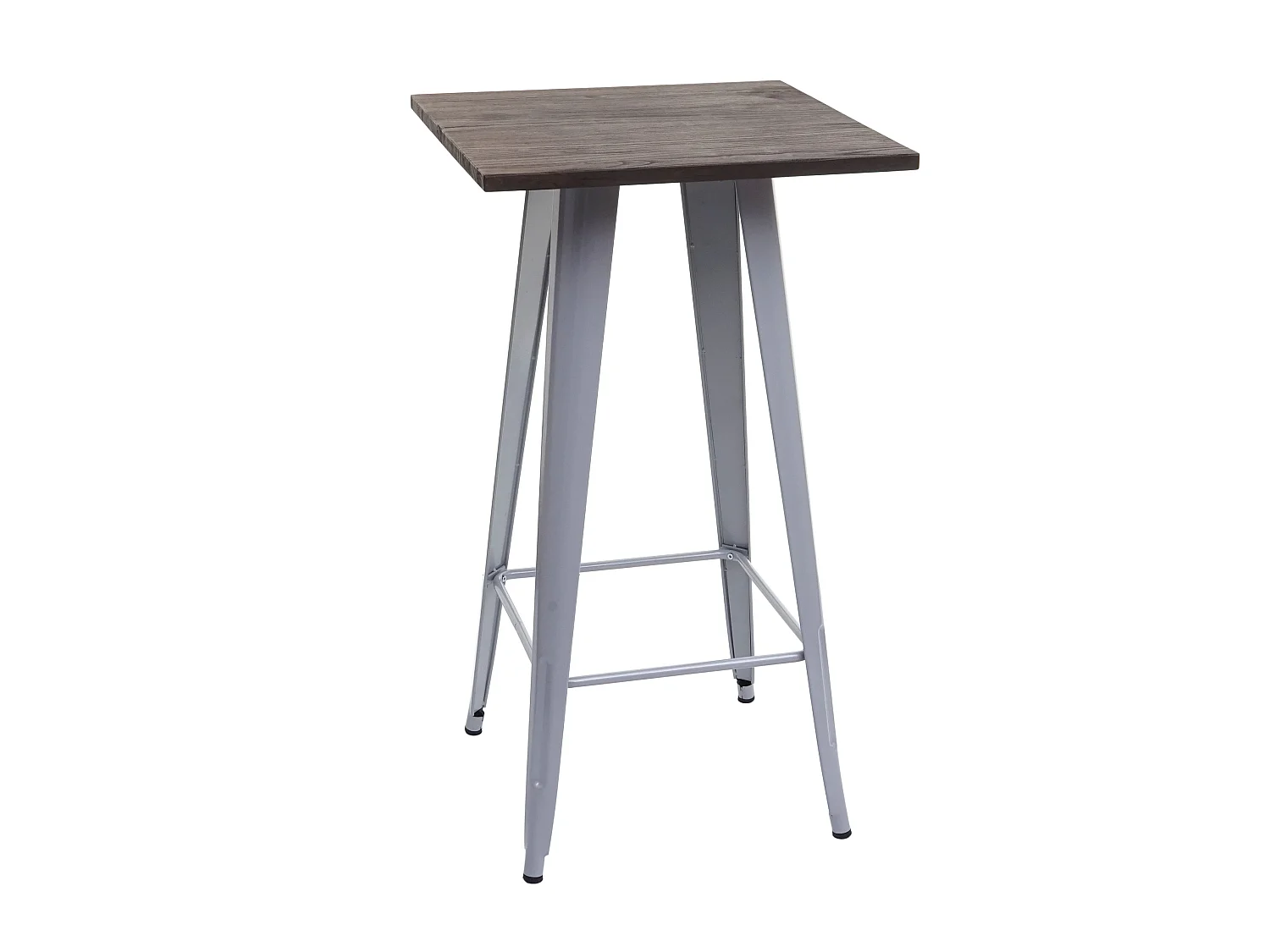 Stehtisch MCW-A73 inkl. Holz-Tischplatte, Grau