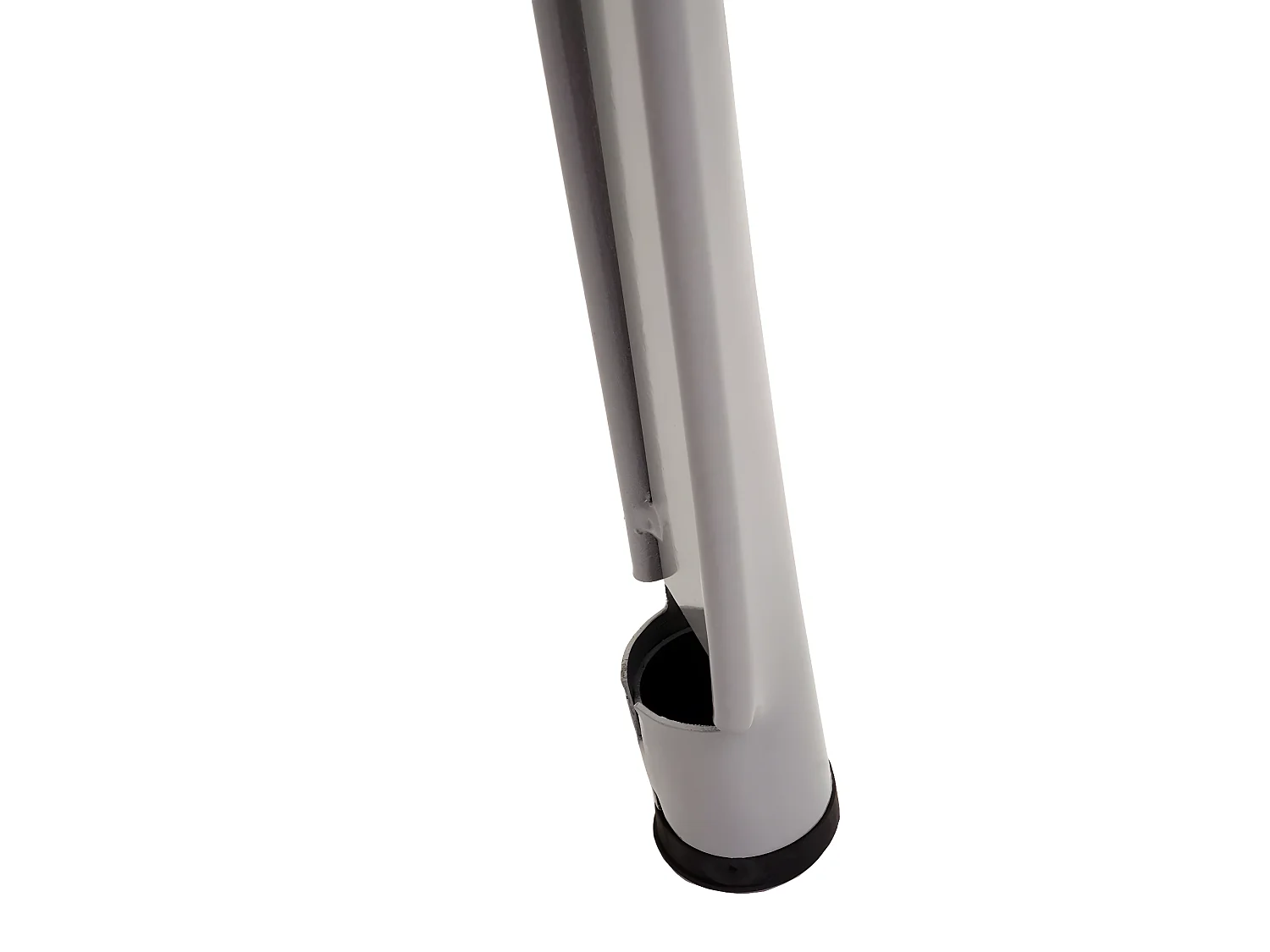 Wysoki stół MCW-A73 z drewnianym blatem,  szary