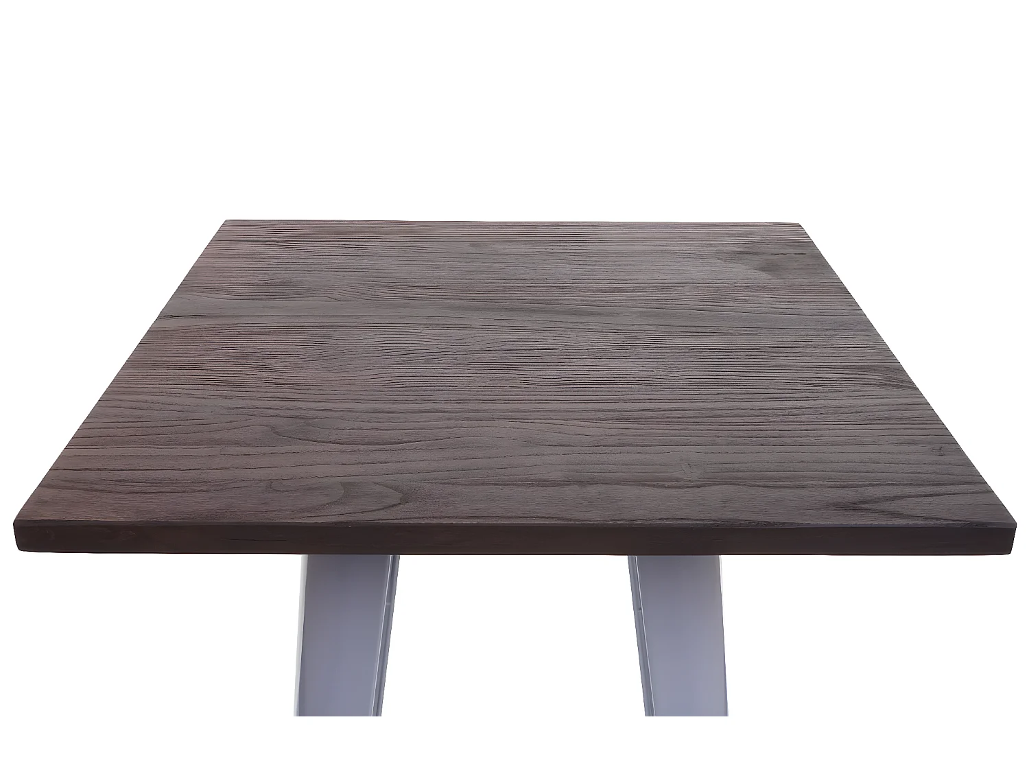 Sta-tafel MCW-A73 incl. houten tafelblad,  grijs