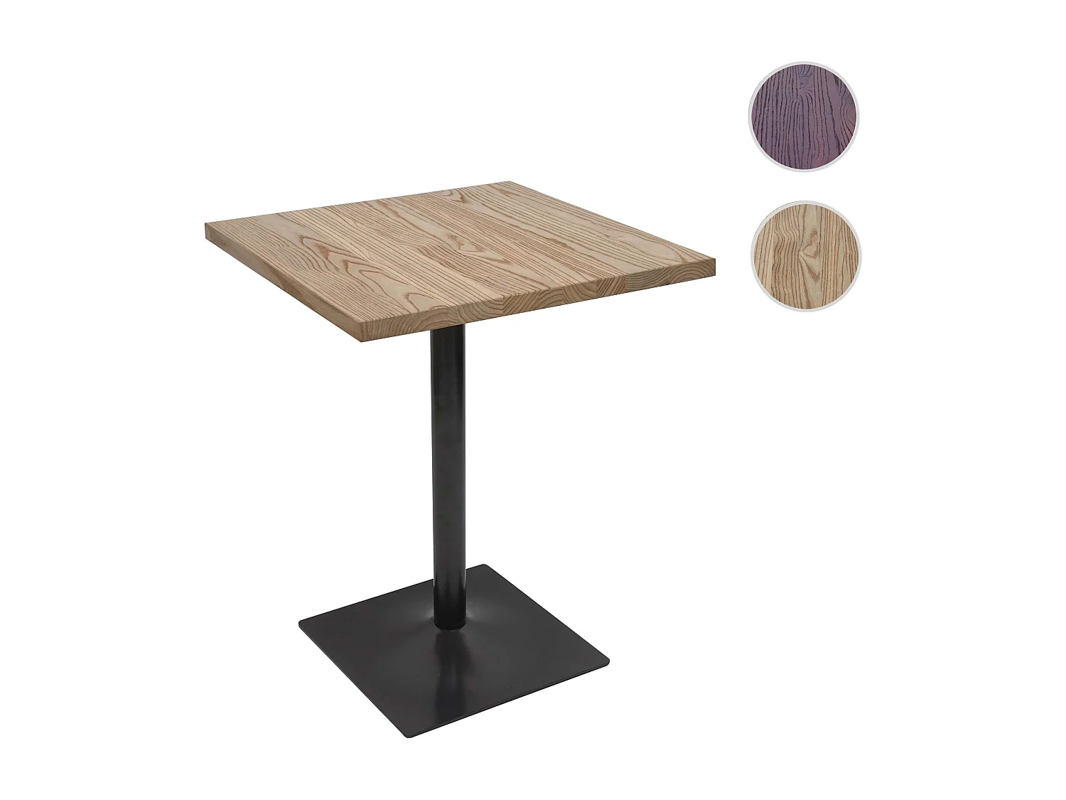 Table de bistrot MCW-H10,  brun clair
