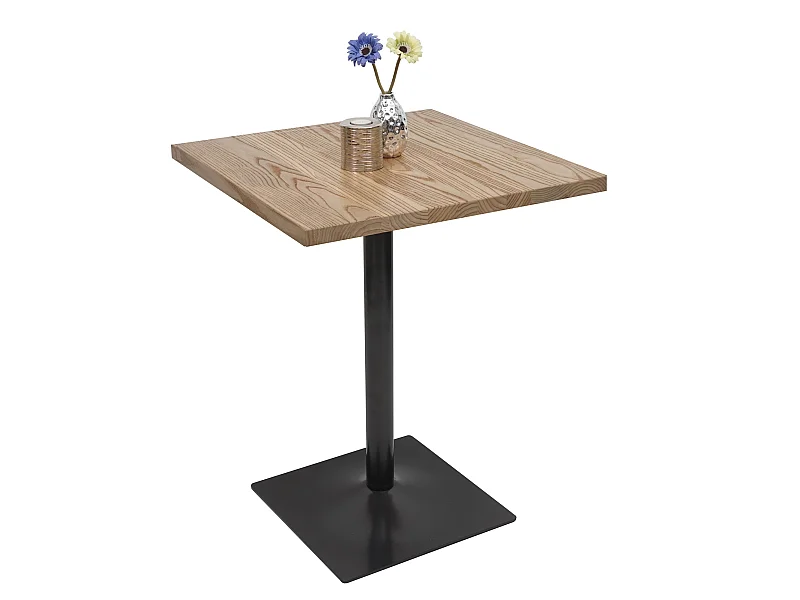 Table de bistrot MCW-H10,  brun clair