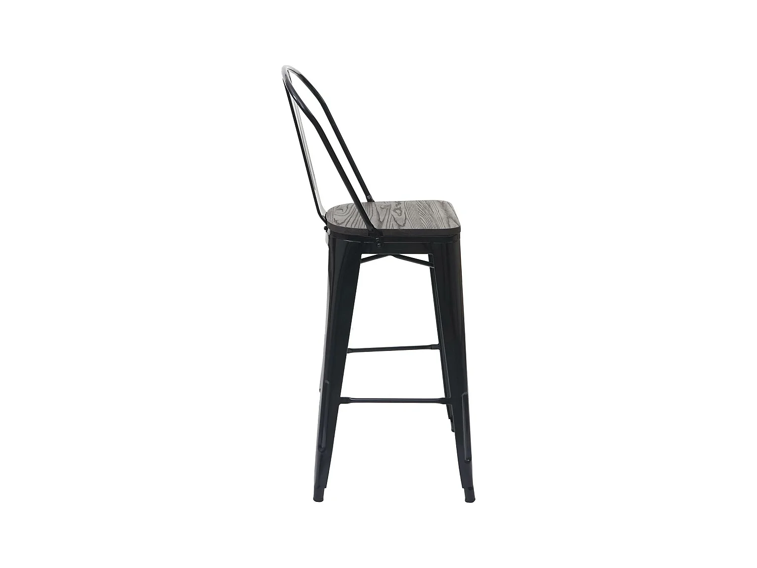 Staande tafel set MCW-A73 metaal (3-delig),  zwart