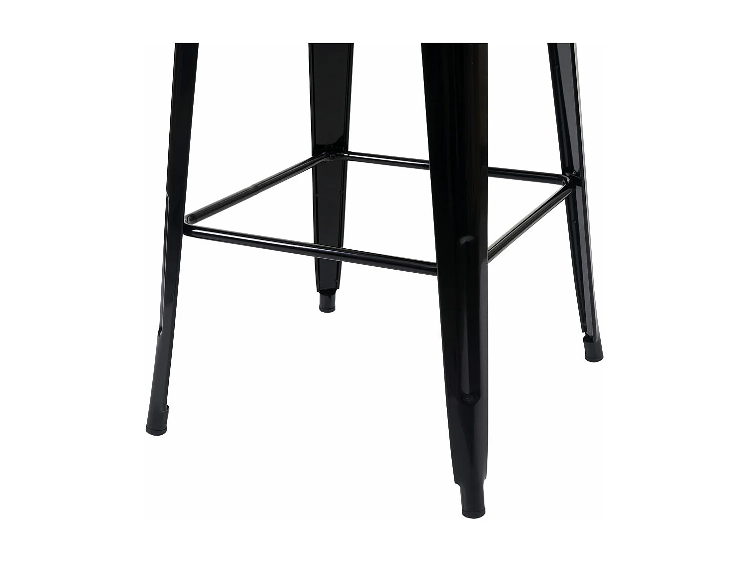 Set de table haute MCW-A73 métal (3 pièces),  noir