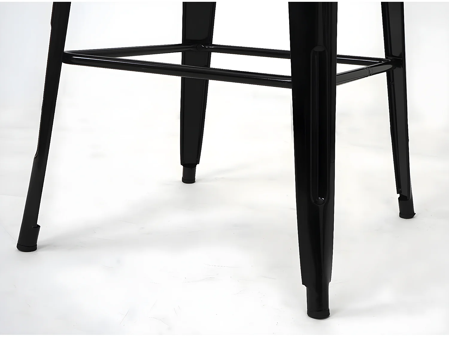 Table haute MCW-A73 Métal,  noir