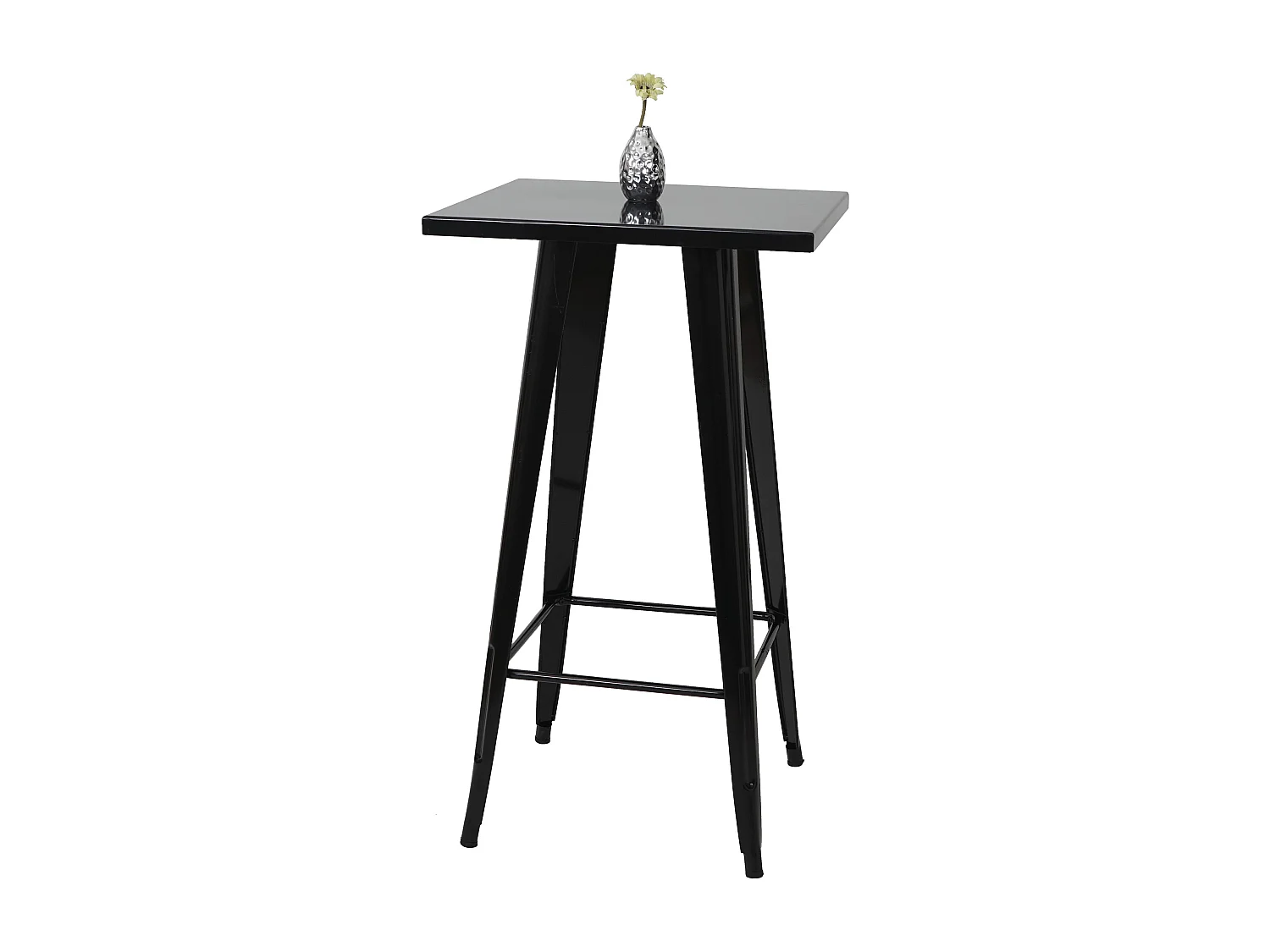Mesa de bar em metal MCW-A73,  preto
