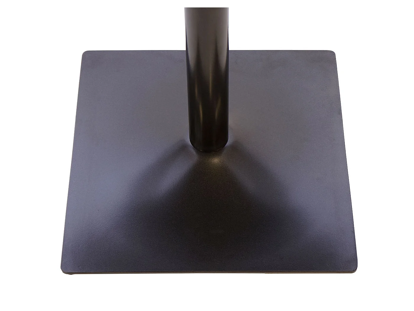 Table de bistrot MCW-H10, Table de bistrot MCW-H10,table de bar, gastronomie industrielle, bois d'orme certifié MVG 76x60x60cm brun noir