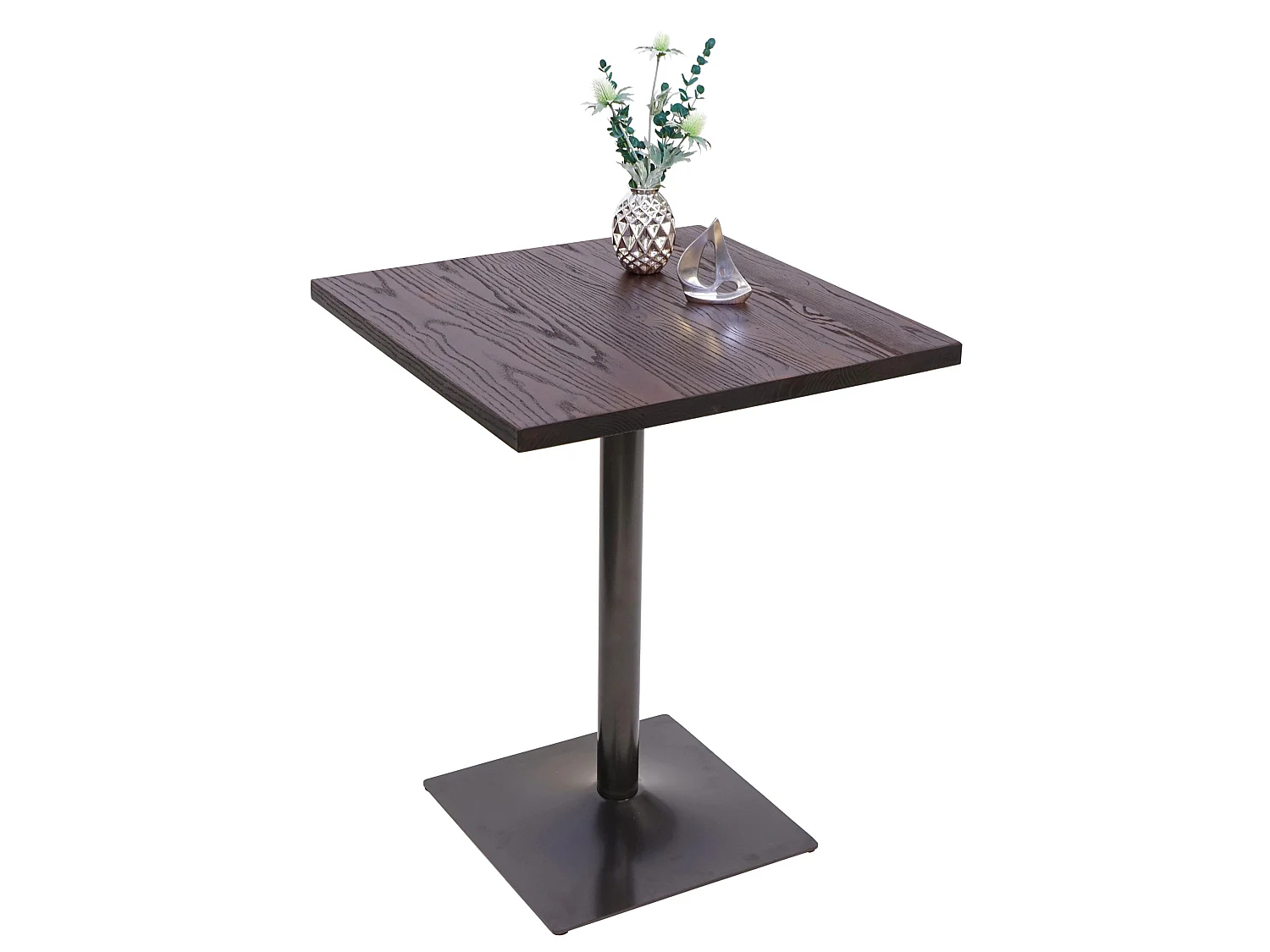 Table de bistrot MCW-H10,  brun noir