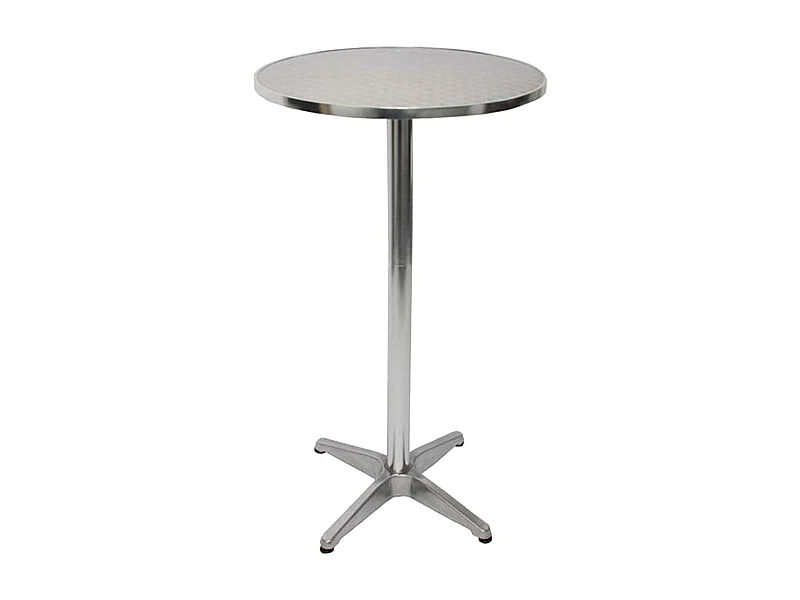 Tavolo tavolino bistro bar M28 alluminio 60x60x70/110cm da interni