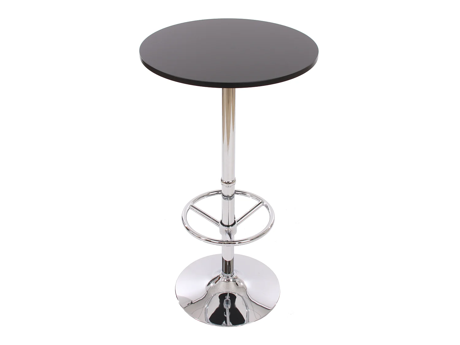 Stehtisch Bilbao Fußablage, Schwarz