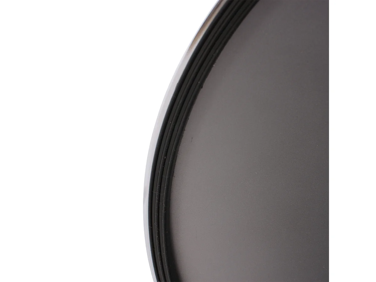 Table haute Bilbao repose-pieds, Table de bar / table haute Bari, ronde, avec repose-pied, 109x60x60cm, noir