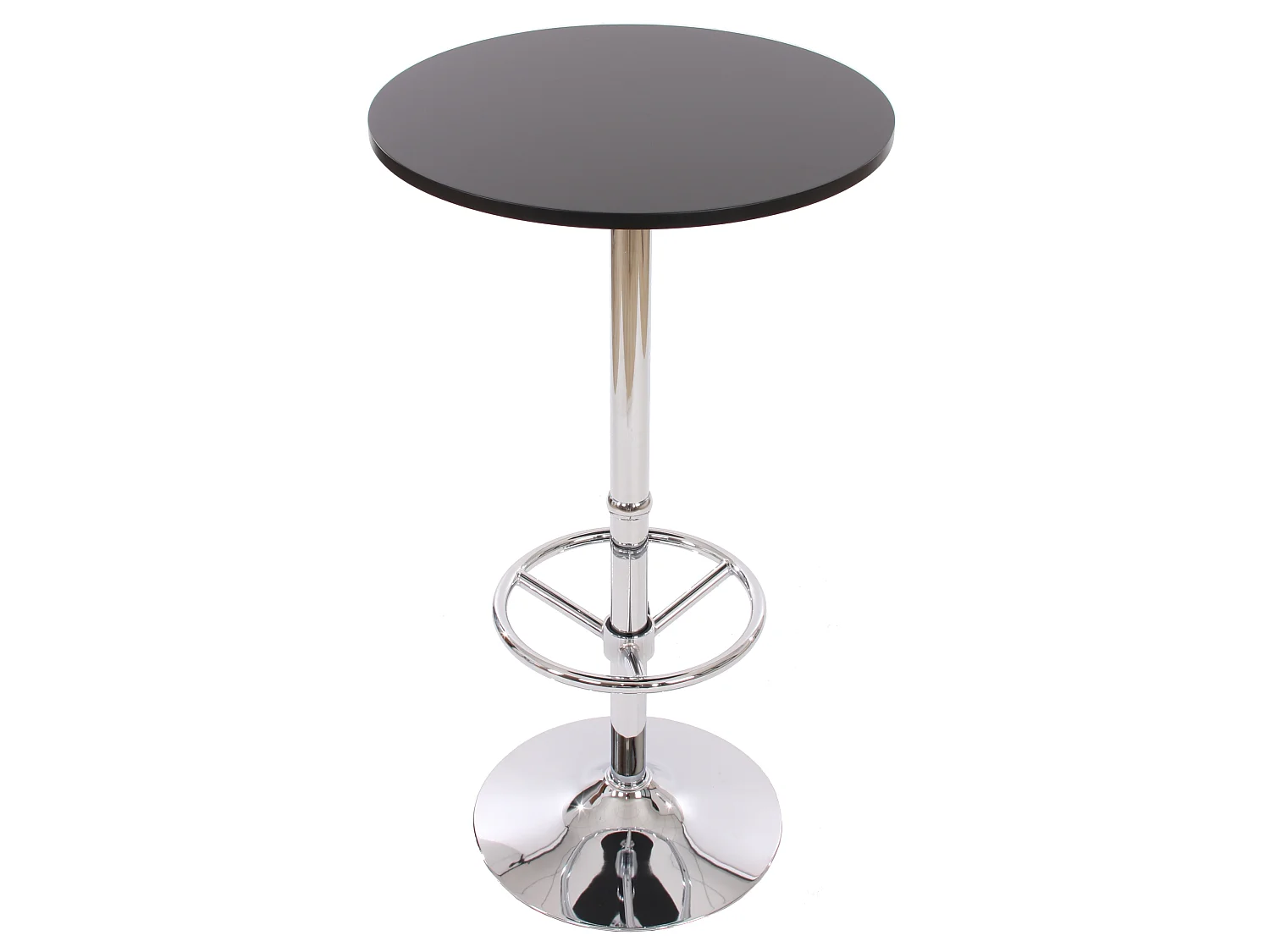 Stehtisch Bilbao Fußablage, Schwarz