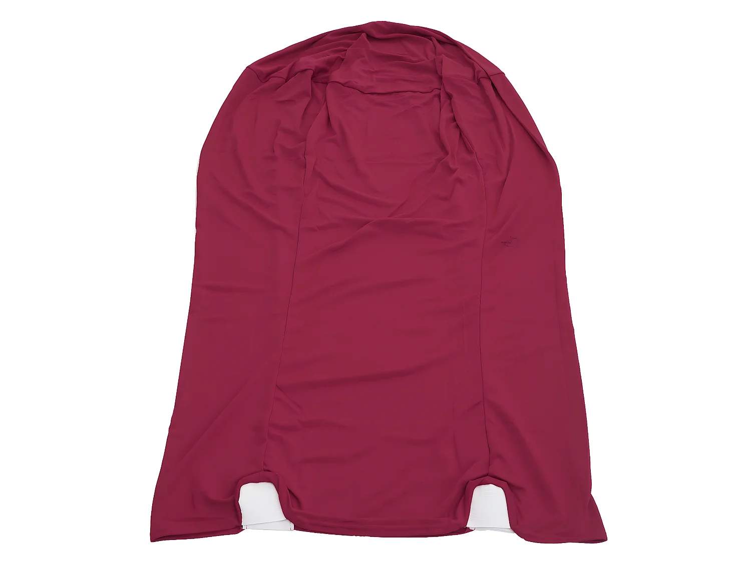 Tavolo bistro bar M28 alluminio 60x60x70/110cm con copritavolo elasticizzato bordeaux