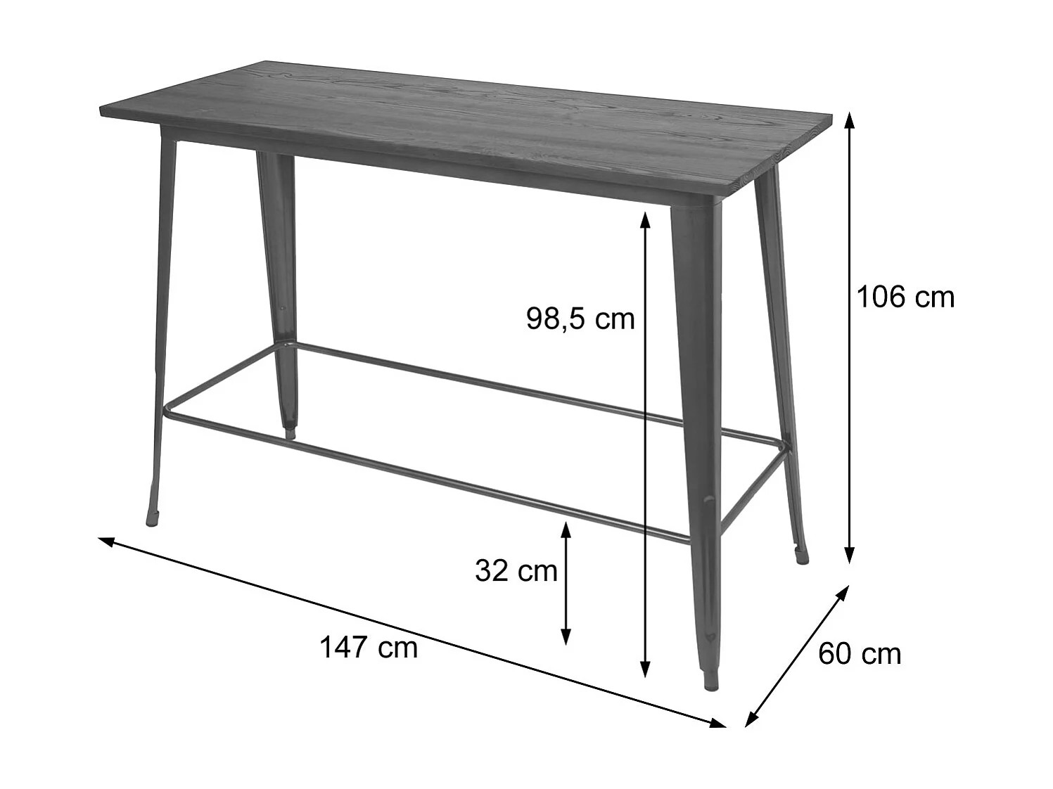 Stolik barowy MCW-H10