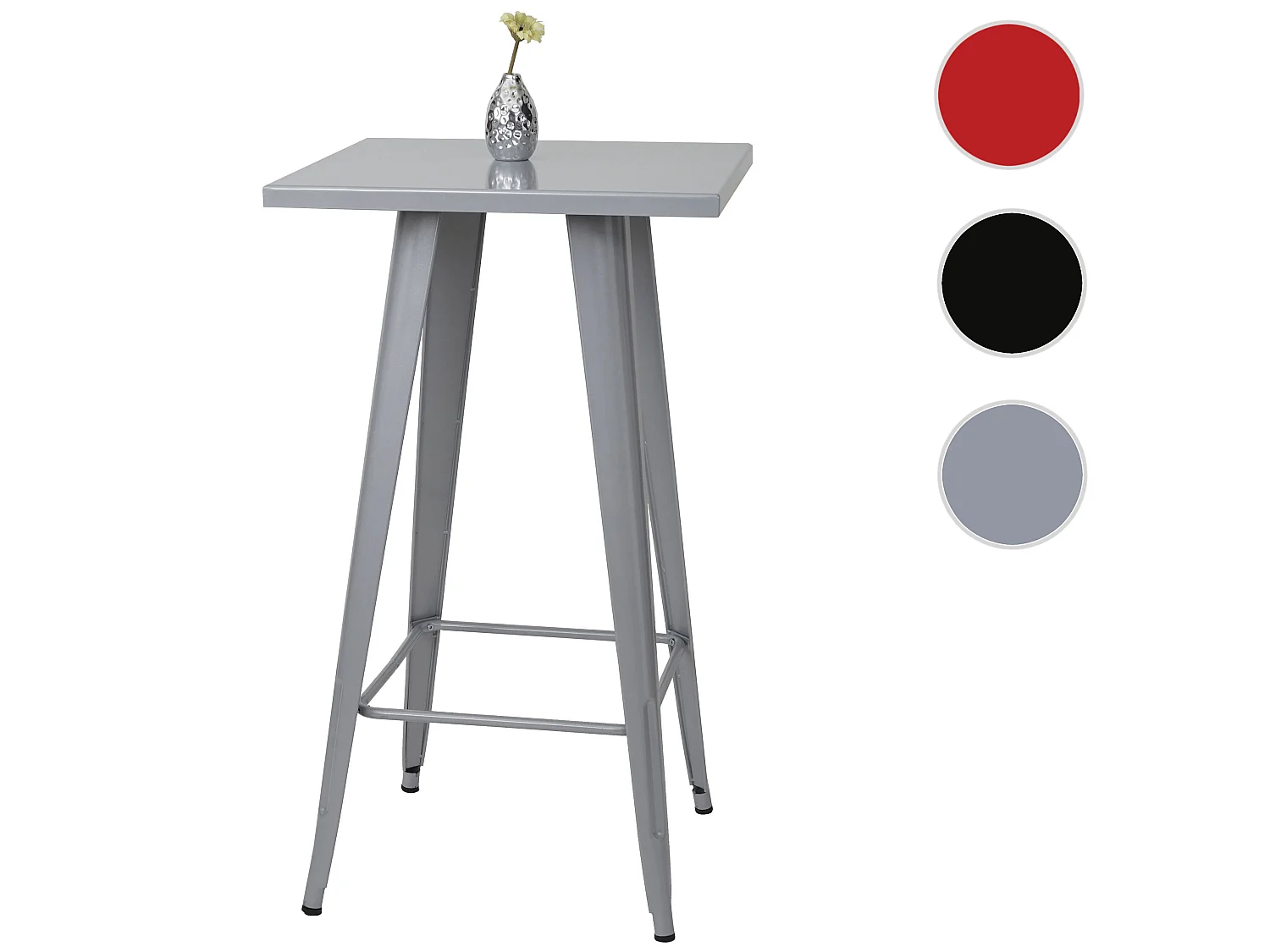 Bastaardtafel MCW-A73 metaal,  grijs