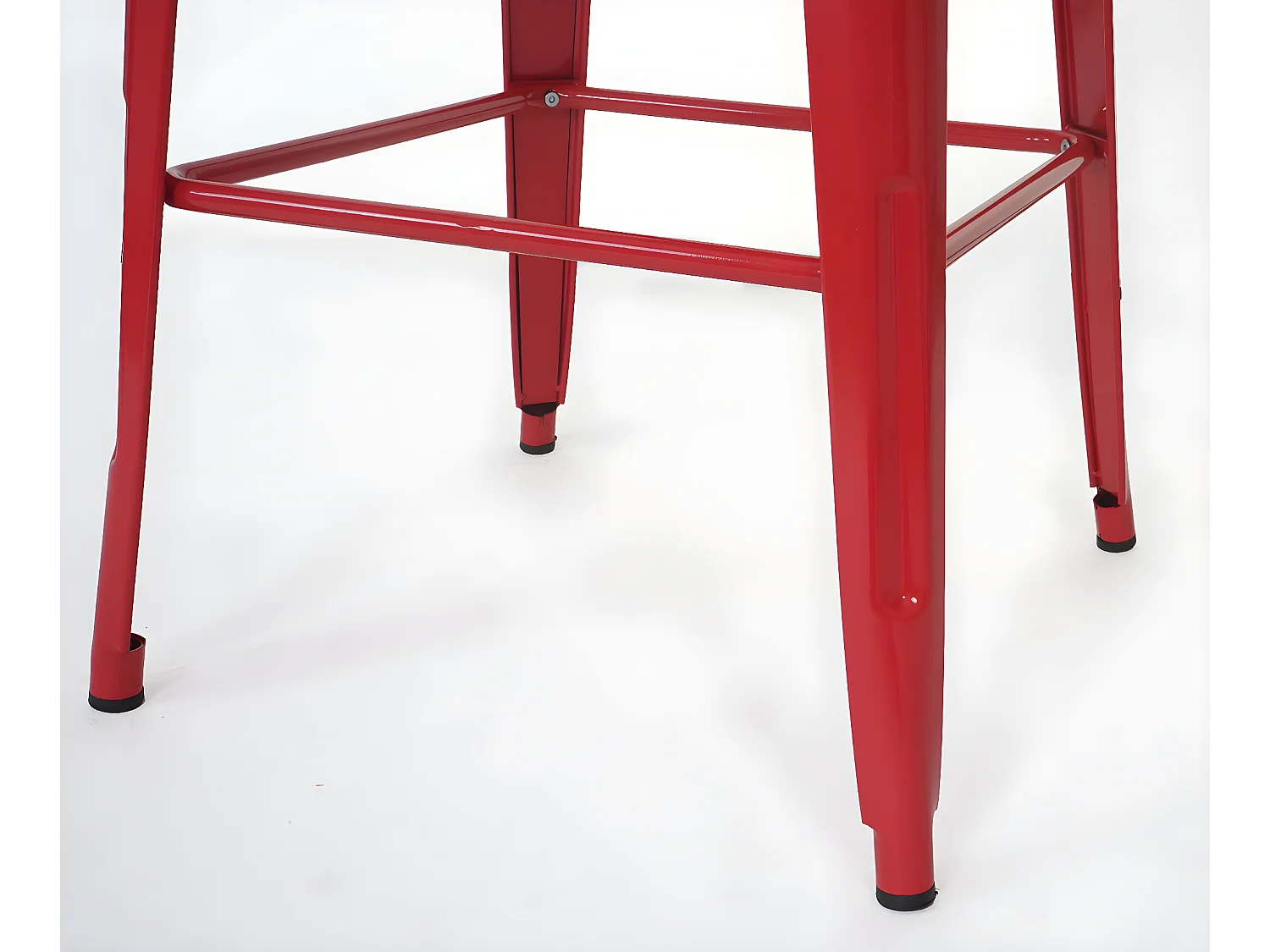 Mesa de bar metálica MCW-A73,  rojo