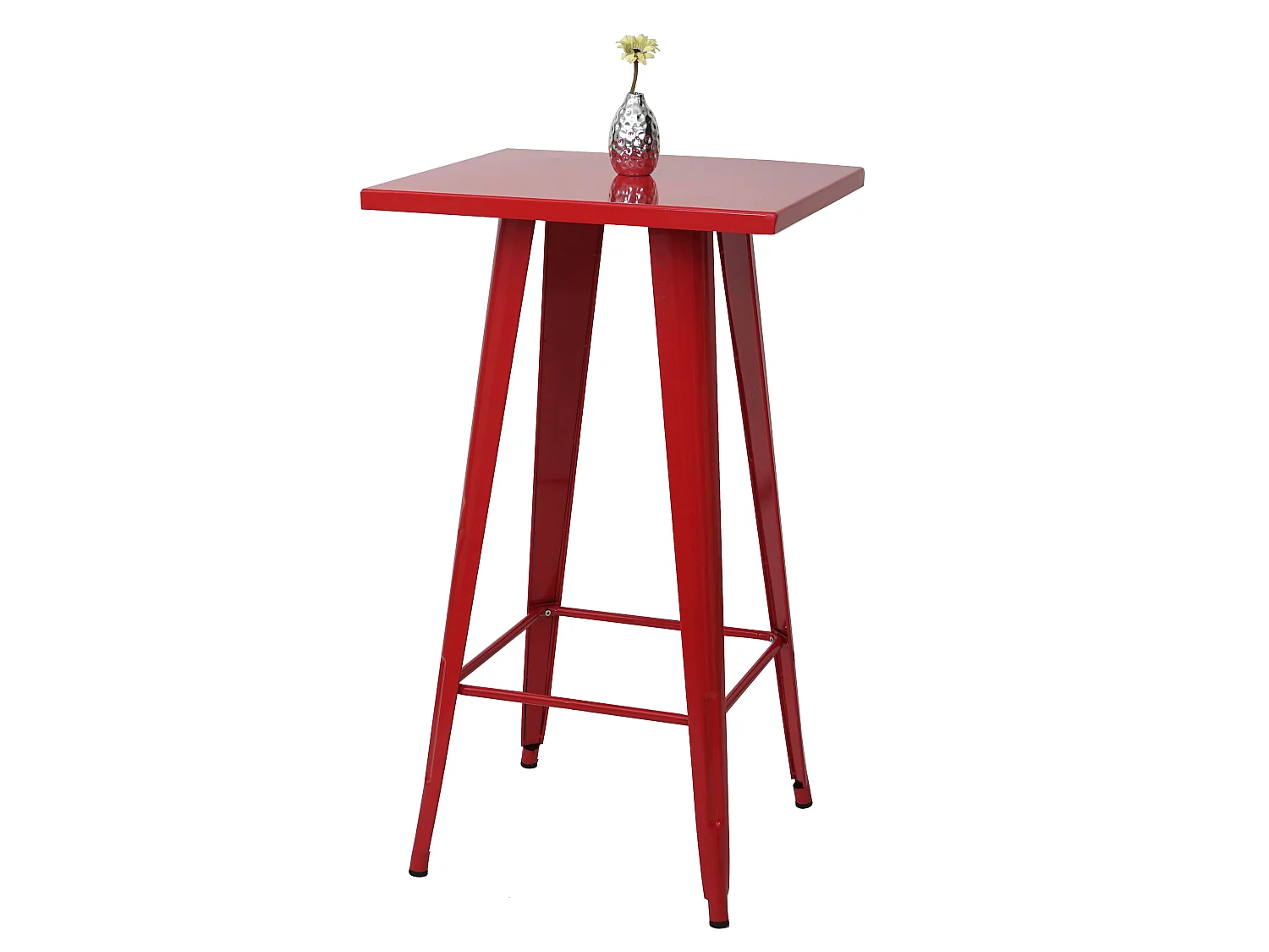 Bastaardtafel MCW-A73 metaal,  rood