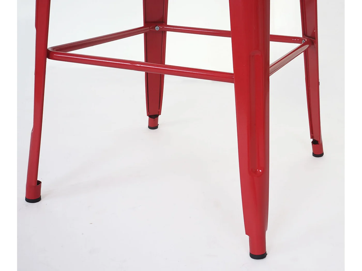 Bastaardtafel MCW-A73 metaal,  rood