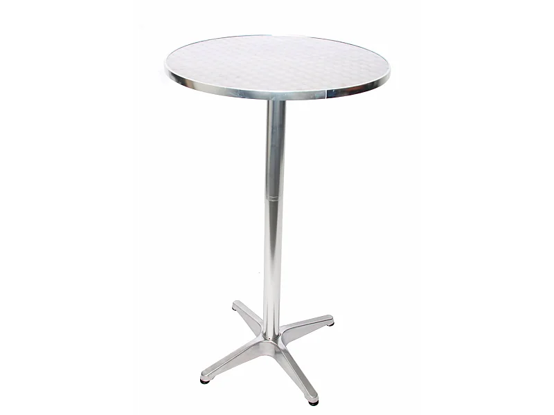 Alu-Stehtisch klappbar Betoneinguss, Wetterfest, Vierkreuzfuß mit Betoneinguss