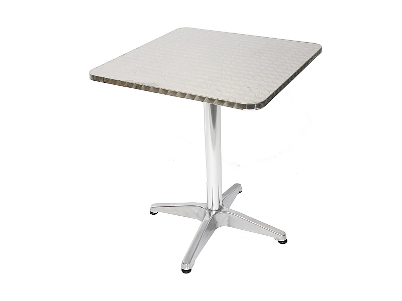 Tavolo tavolino bistro bar giardino M28 alluminio quadrato 60x60x70cm