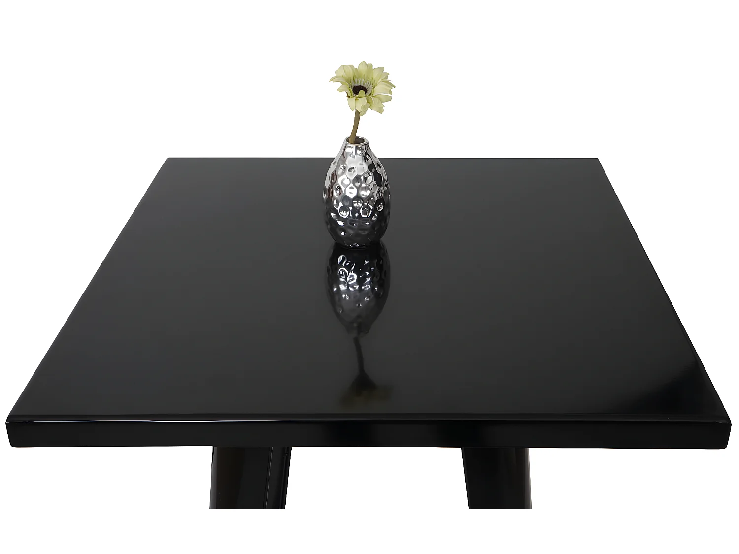 MCW-A73 Juego de mesa de bar de metal (3 piezas),  negro