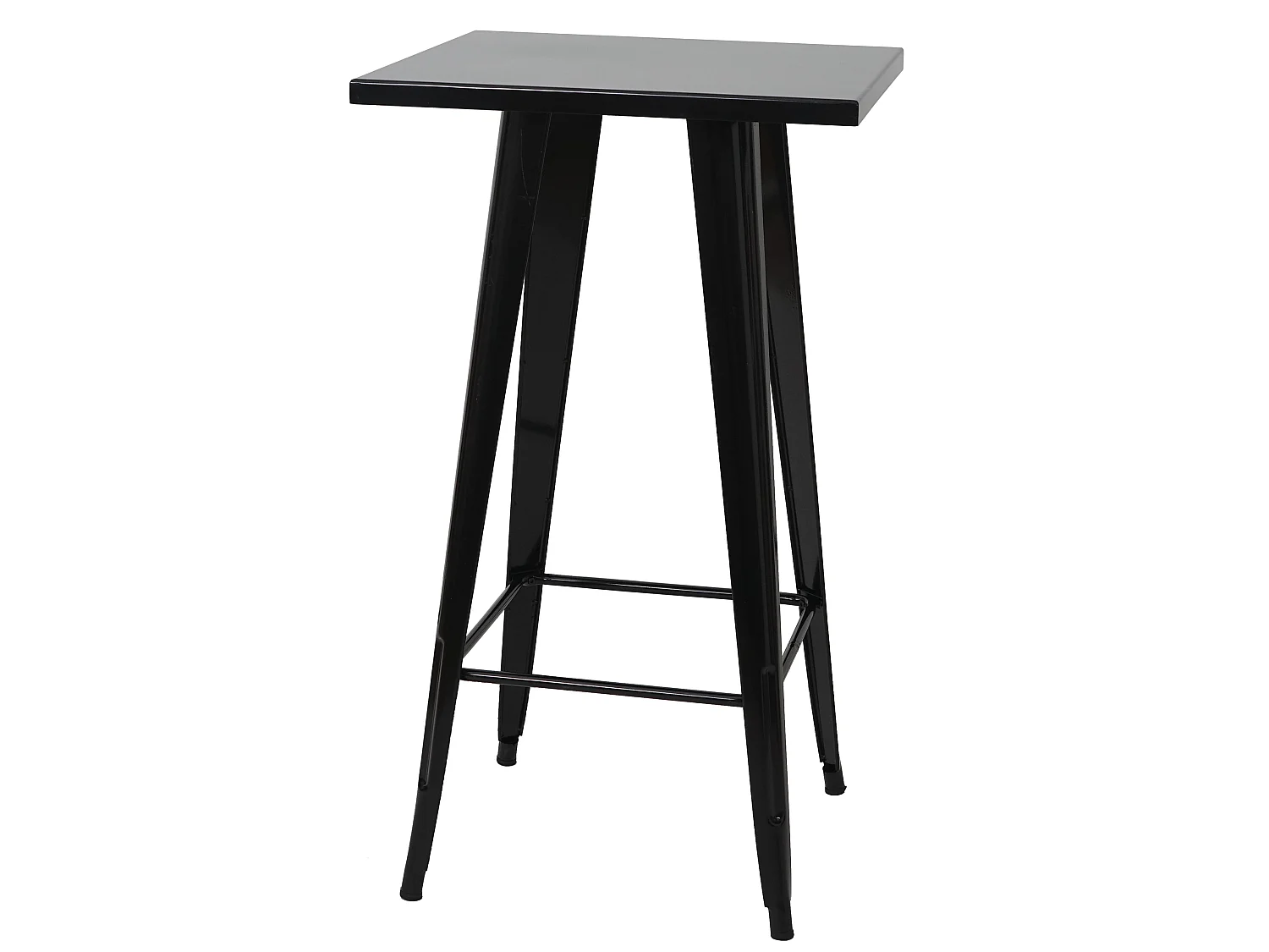 MCW-A73 Juego de mesa de bar de metal (3 piezas),  negro