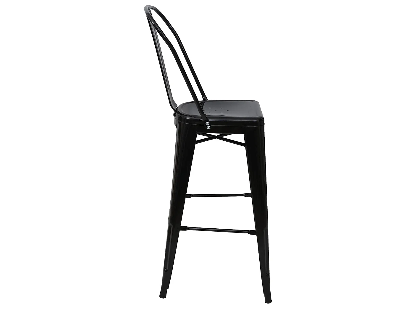 Staande tafel set MCW-A73 metaal (3-delig),  zwart