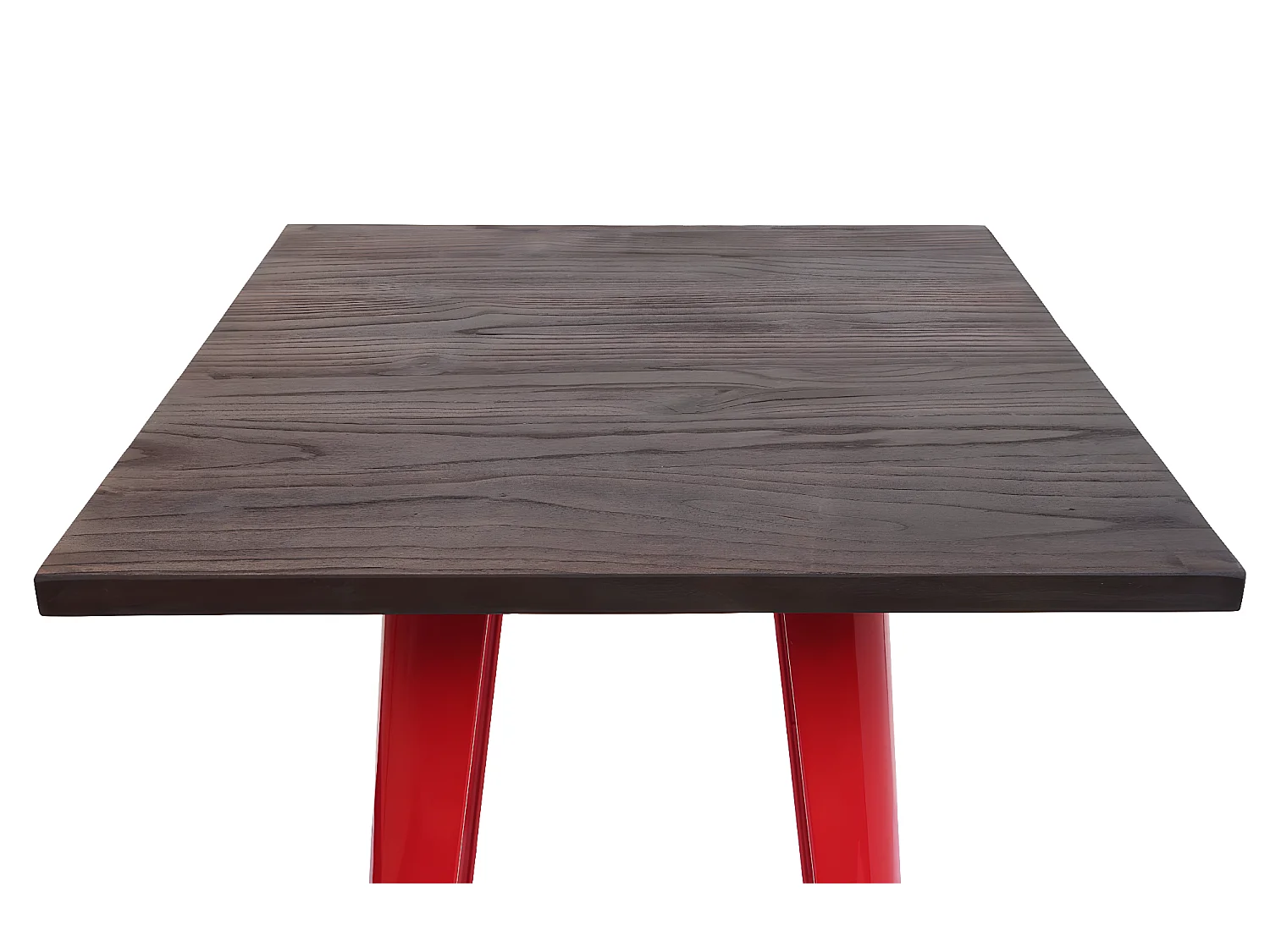 Table haute MCW-A73, plateau en bois inclus,  rouge