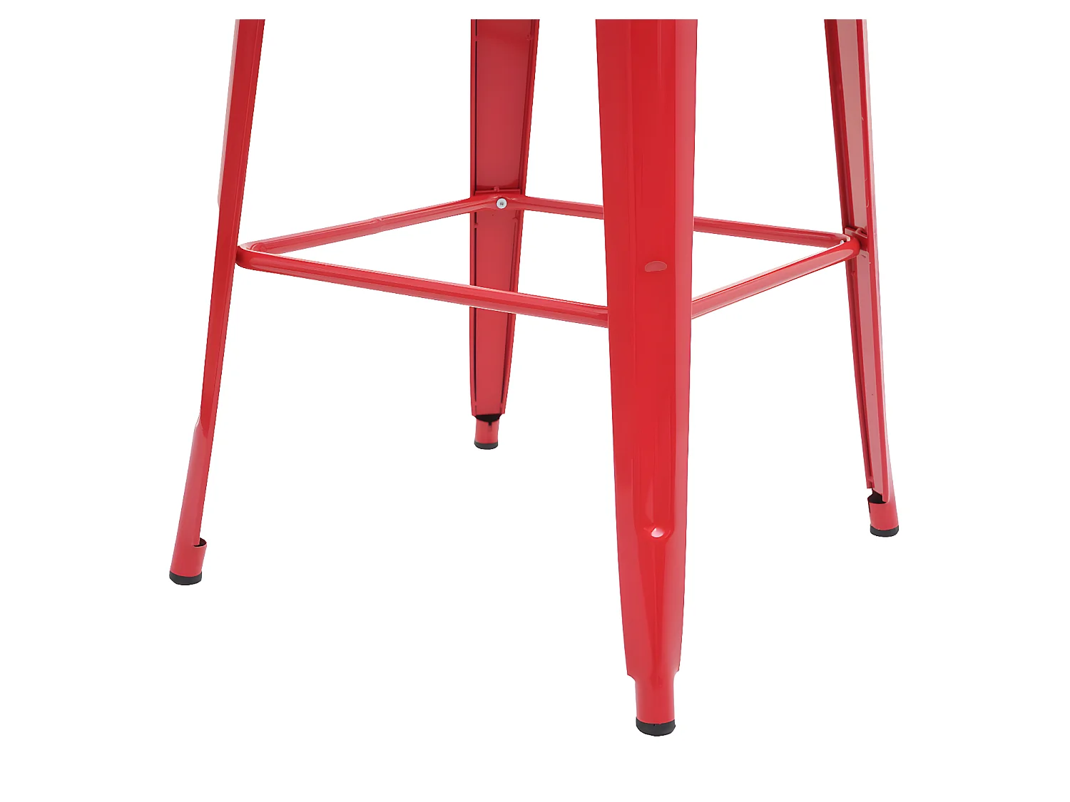 Table haute MCW-A73, plateau en bois inclus,  rouge