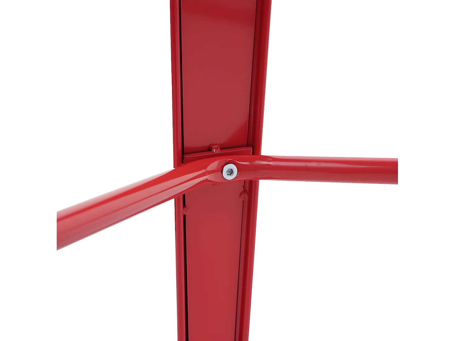 Table haute MCW-A73, plateau en bois inclus,  rouge