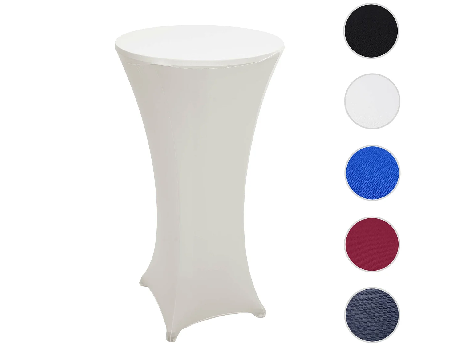 Stehtisch + Husse MCW-J30 (2-teilig), Husse creme-beige