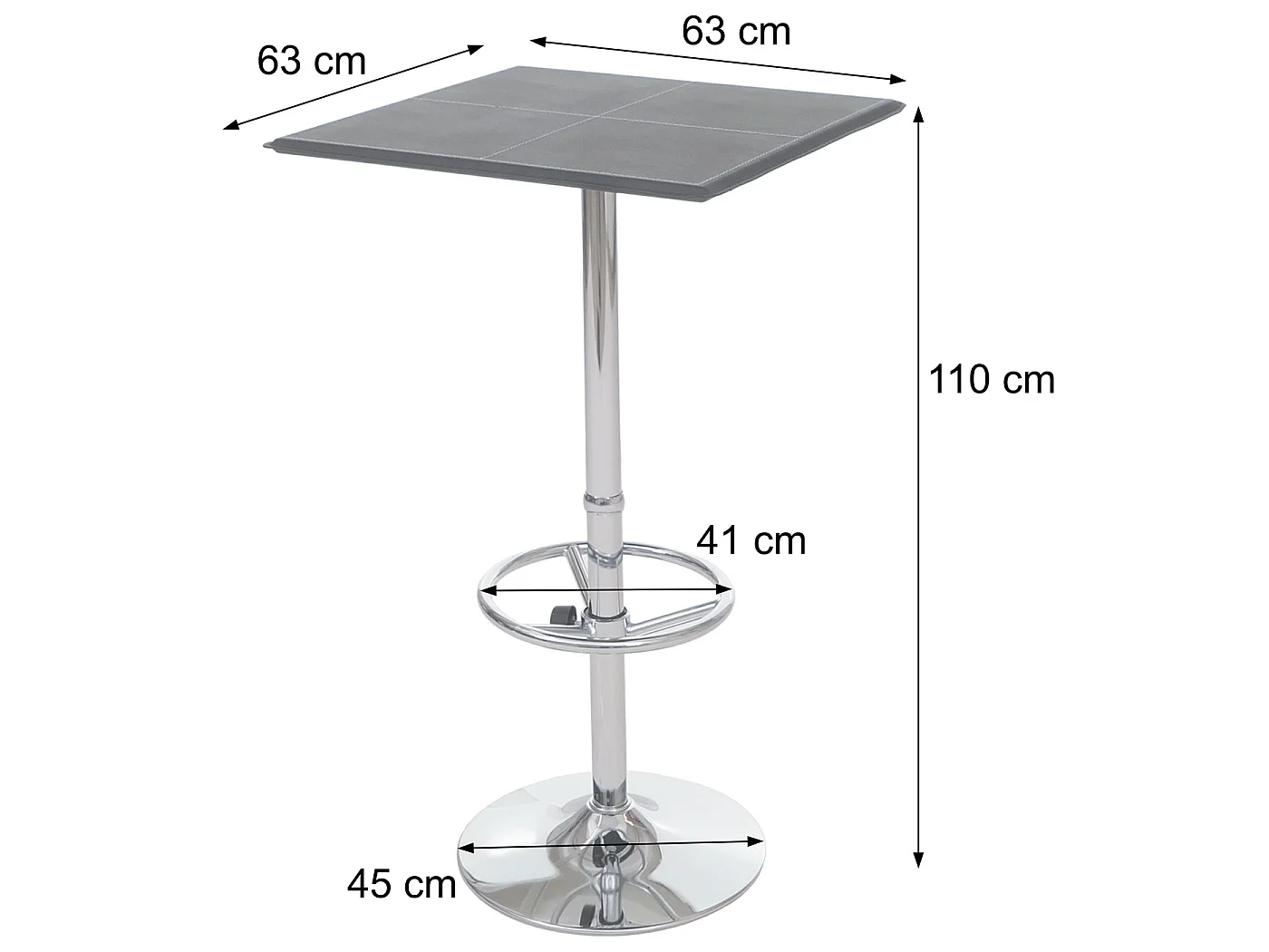 Bastafel Buffalo,  zwart