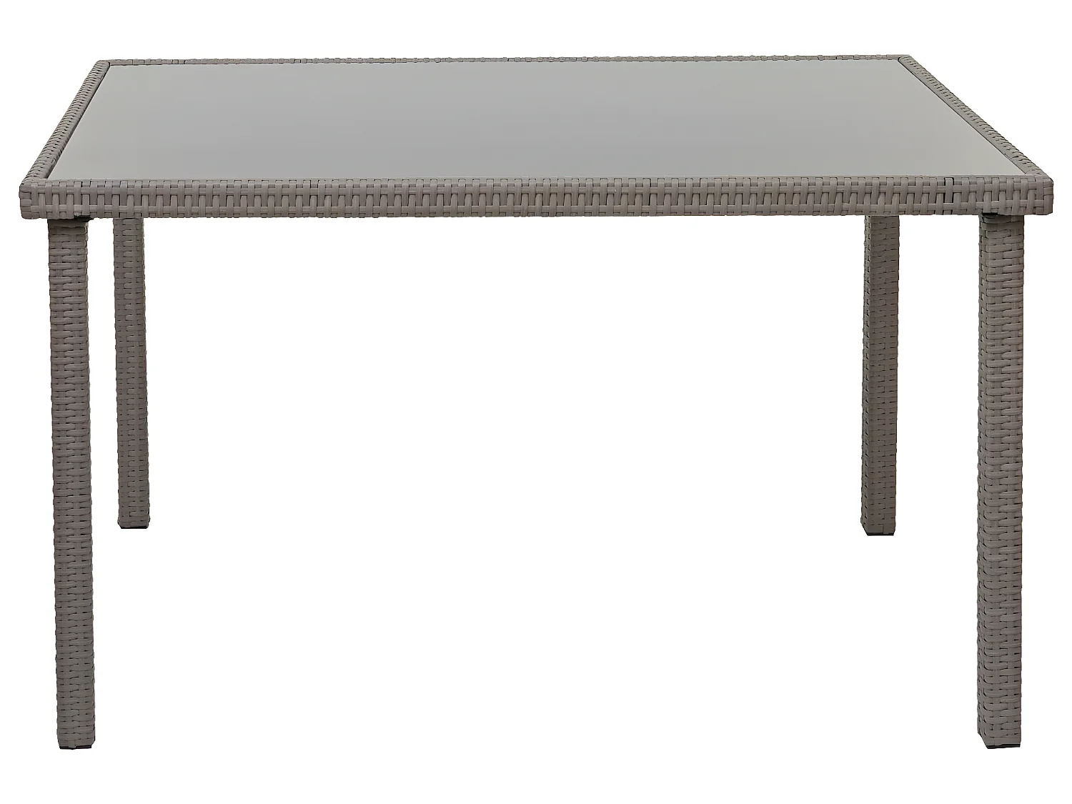 Stolik z polirattanu MCW-G19,  Szary