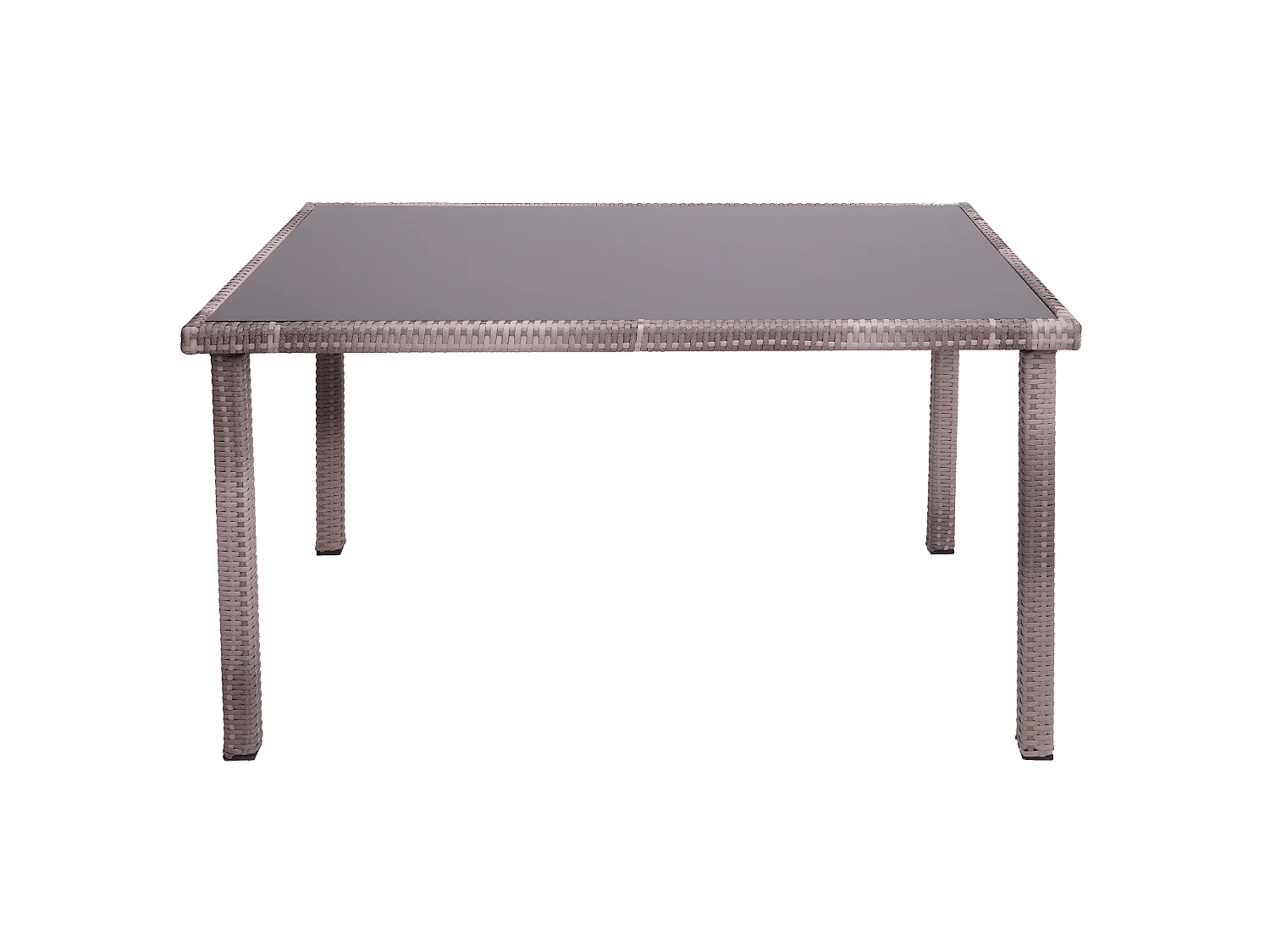 Stolik z polirattanu MCW-G19,  szaro-brązowy