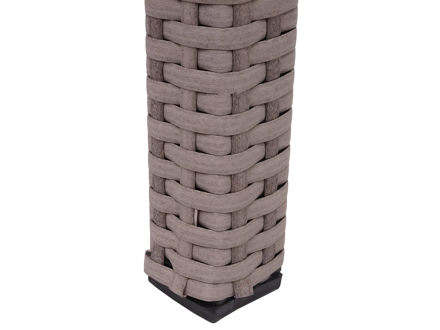 Stolik z polirattanu MCW-G19,  szaro-brązowy