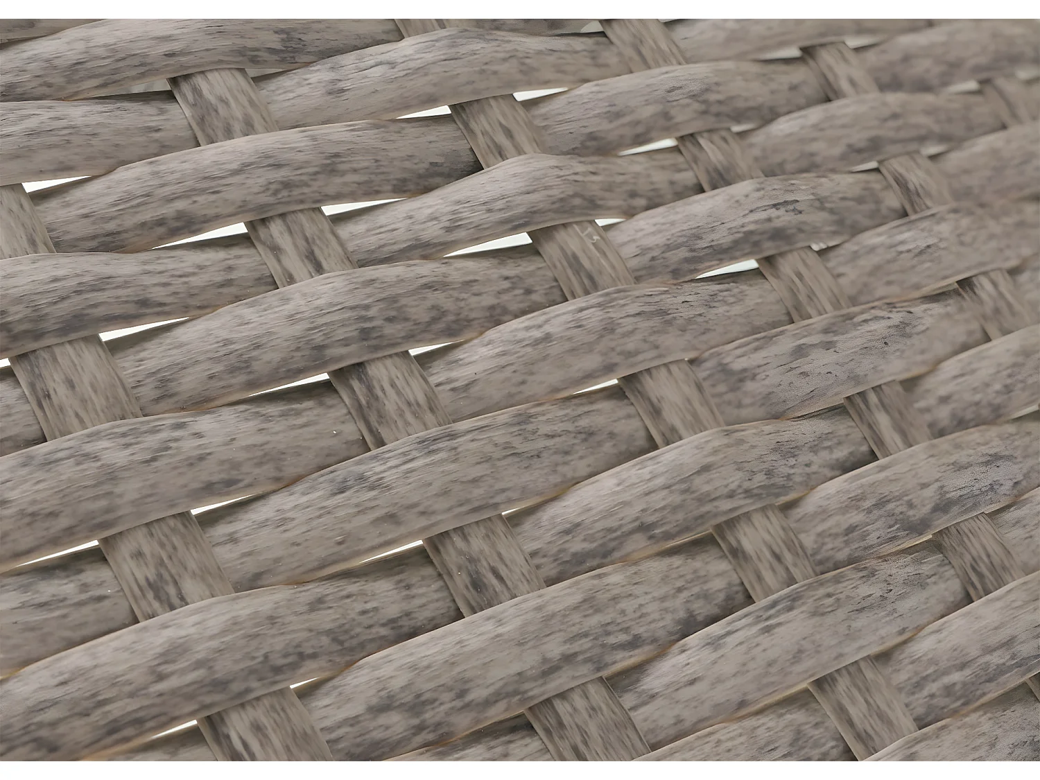 Poli rattanowy stół ogrodowy Hamar,  Szary