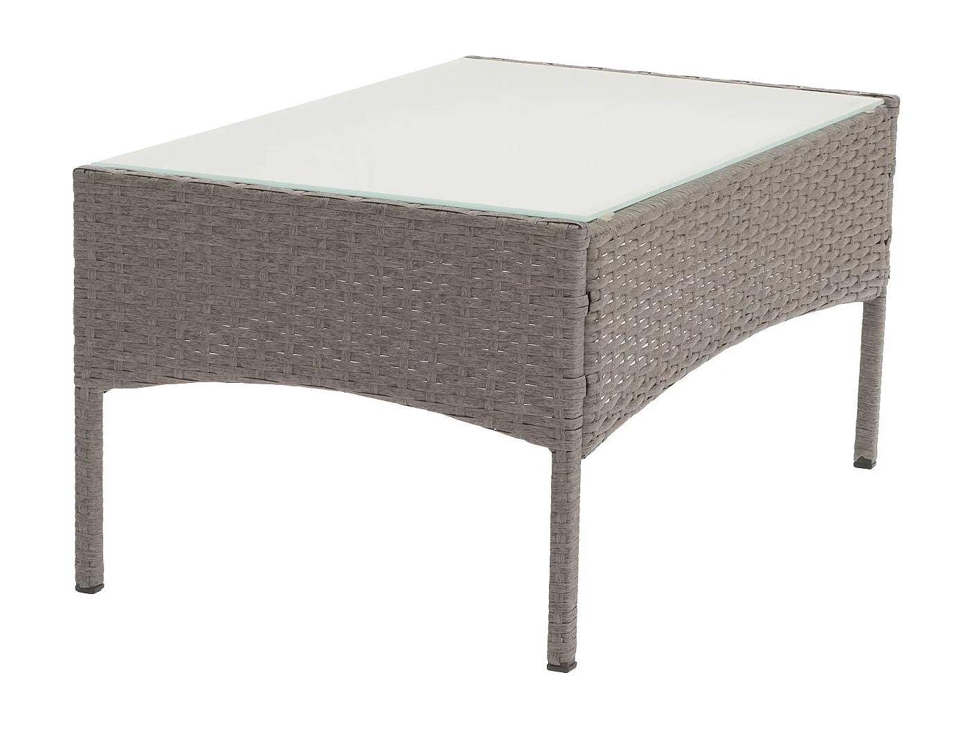 Poly-Rattan Gartentisch Hamar, Grau