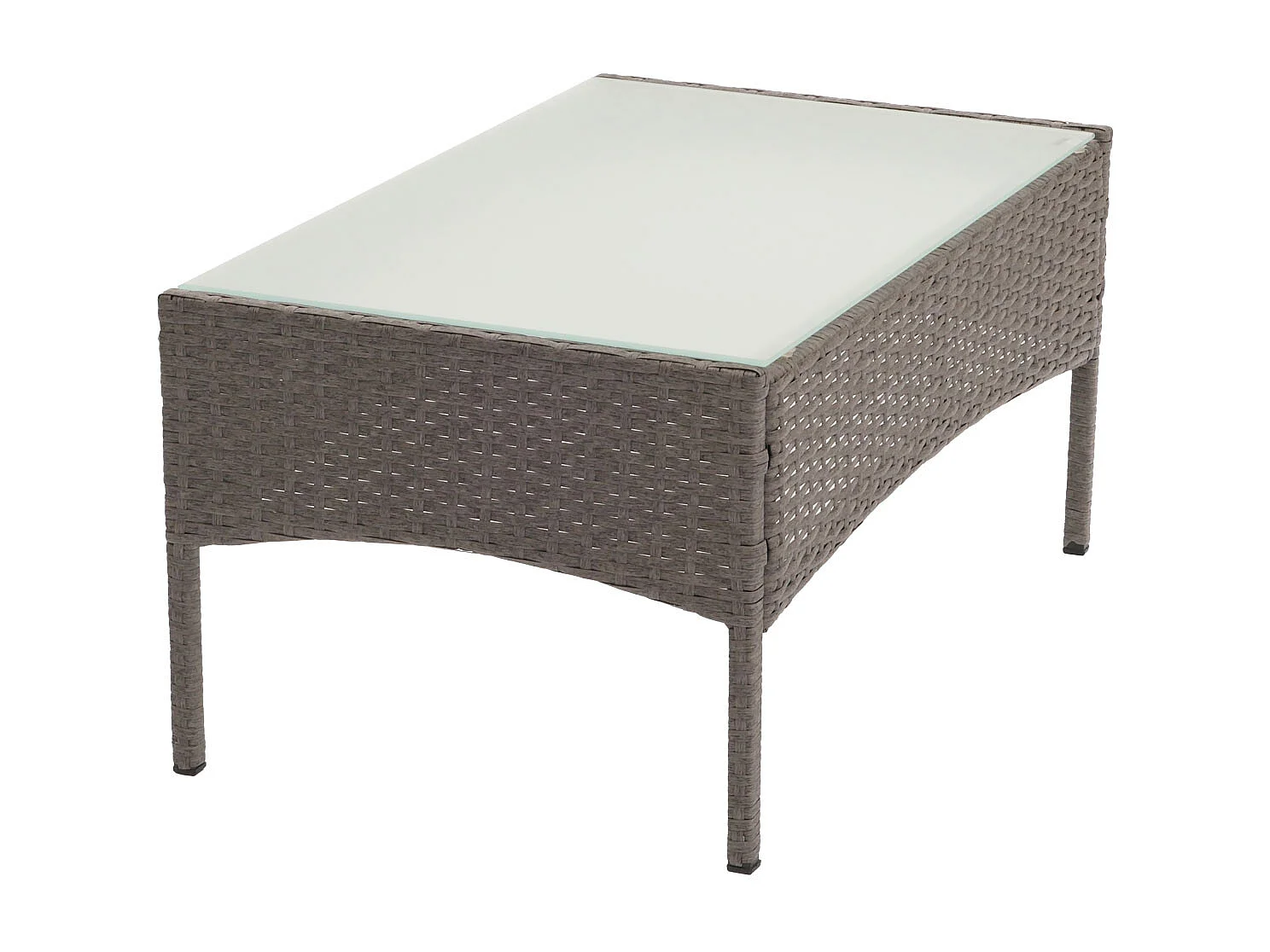 Poly-Rattan Gartentisch Hamar, Grau