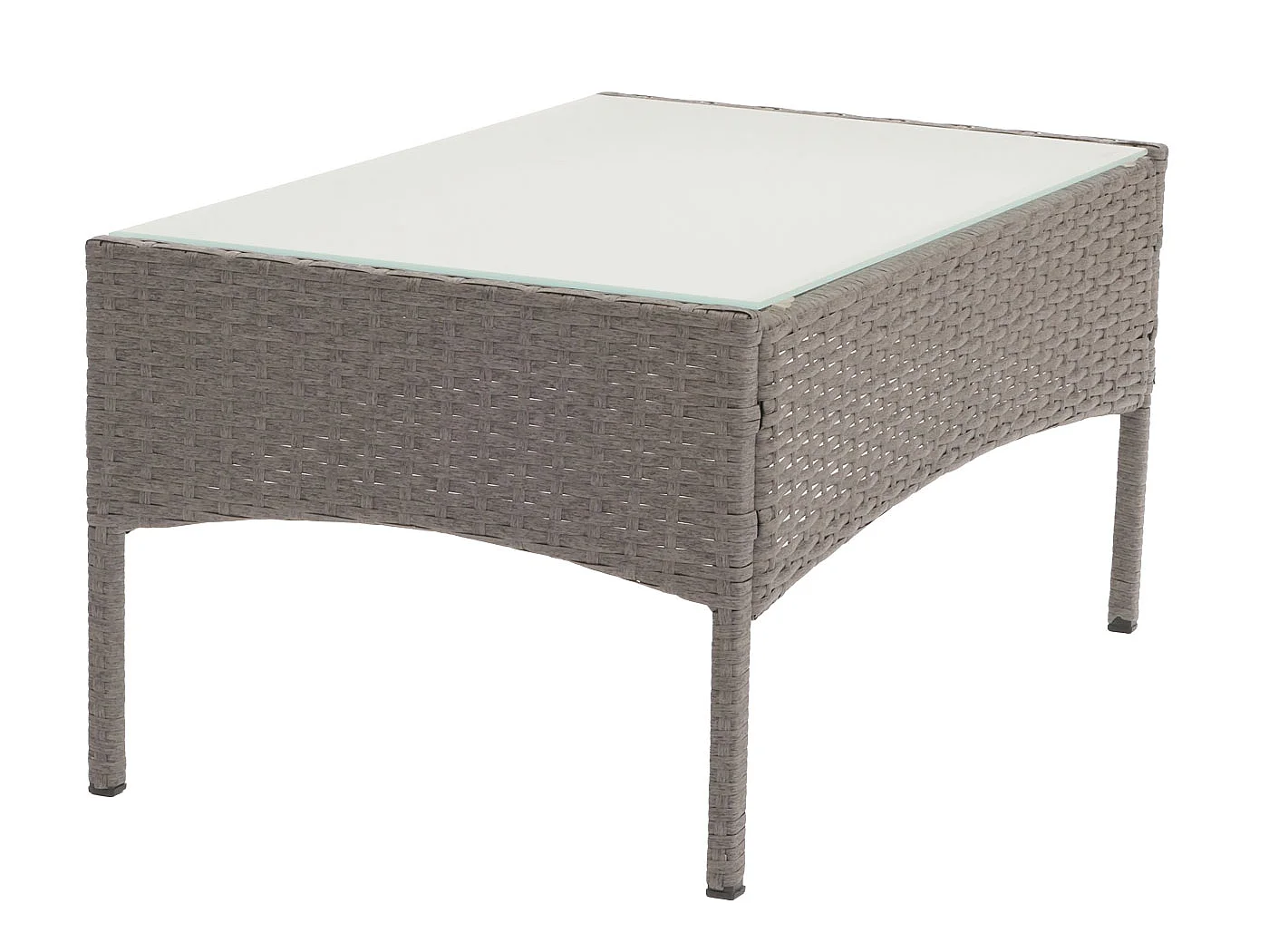 Stół ogrodowy z polyratanu Hamar,  szary